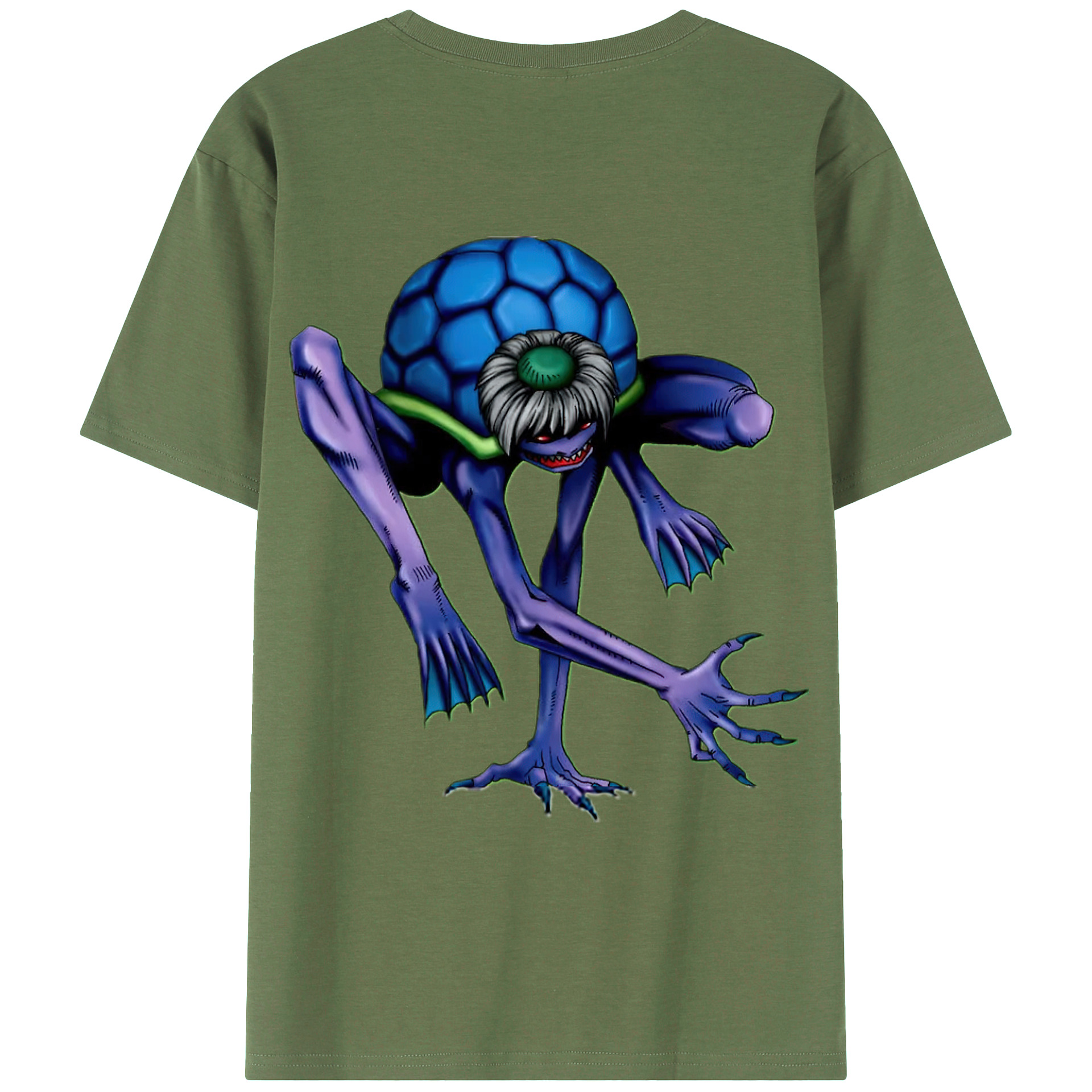 （画像用） 遊☆戯☆王 Yu-Gi-Oh! 綿100％ メンズ半袖Tシャツ（バックプリント） 通気性